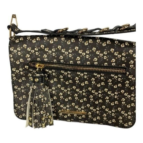 Steve Madden Floral Crossbody Bag With Tassel Accent & Adjustable Strap - Picture 2 of 12